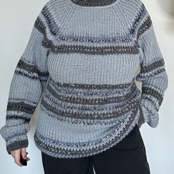 Handmade Sweater 14 to 22 / one size / crewneck sweater - Picture 7 of 10